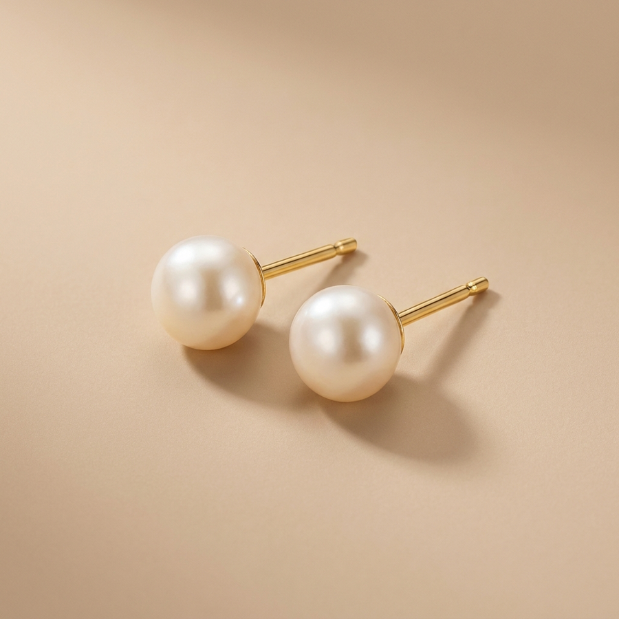Pearl Stud Earrings
