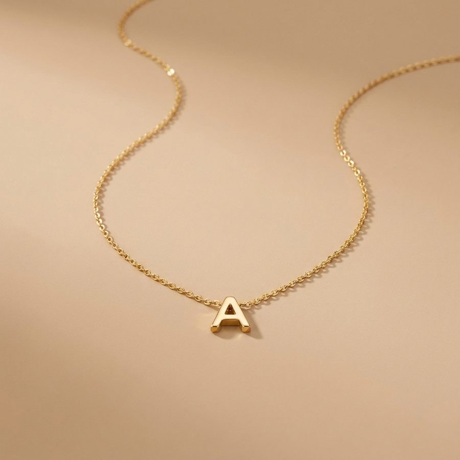 Gold Initial Necklace