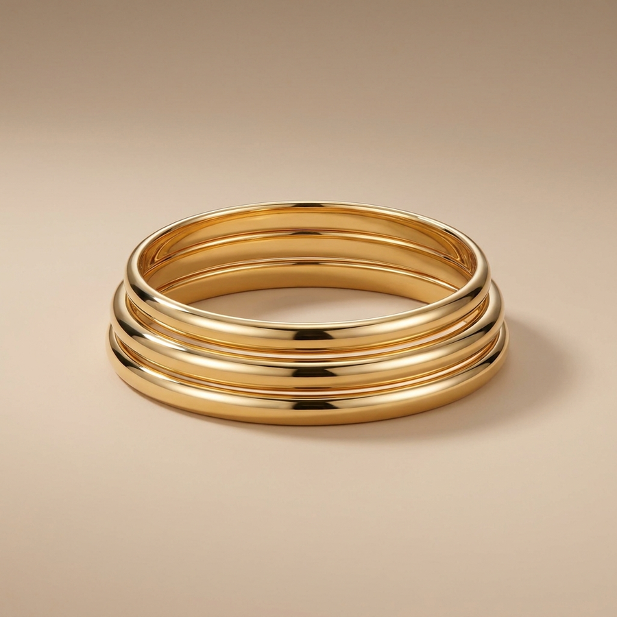 Gold Bangle Set