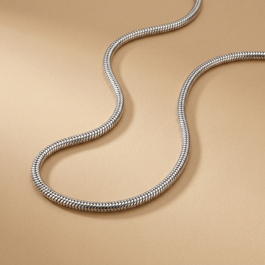 Silver Snake Chain Necklace