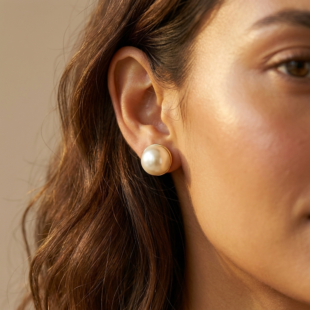 Pearl Stud Earrings