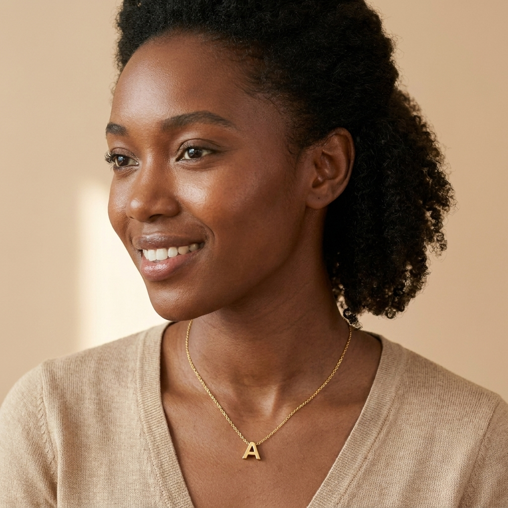 Gold Initial Necklace