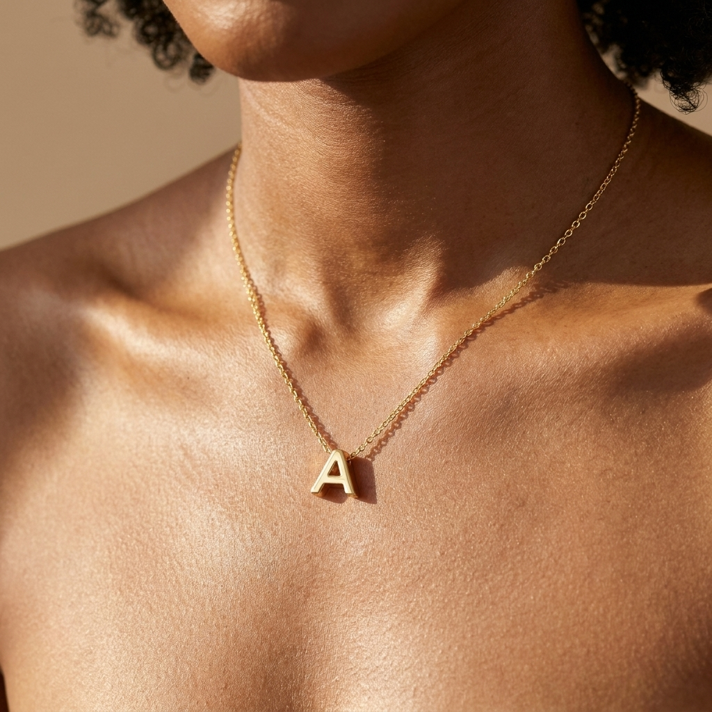 Gold Initial Necklace