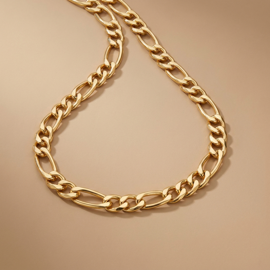 Gold Figaro Chain Necklace