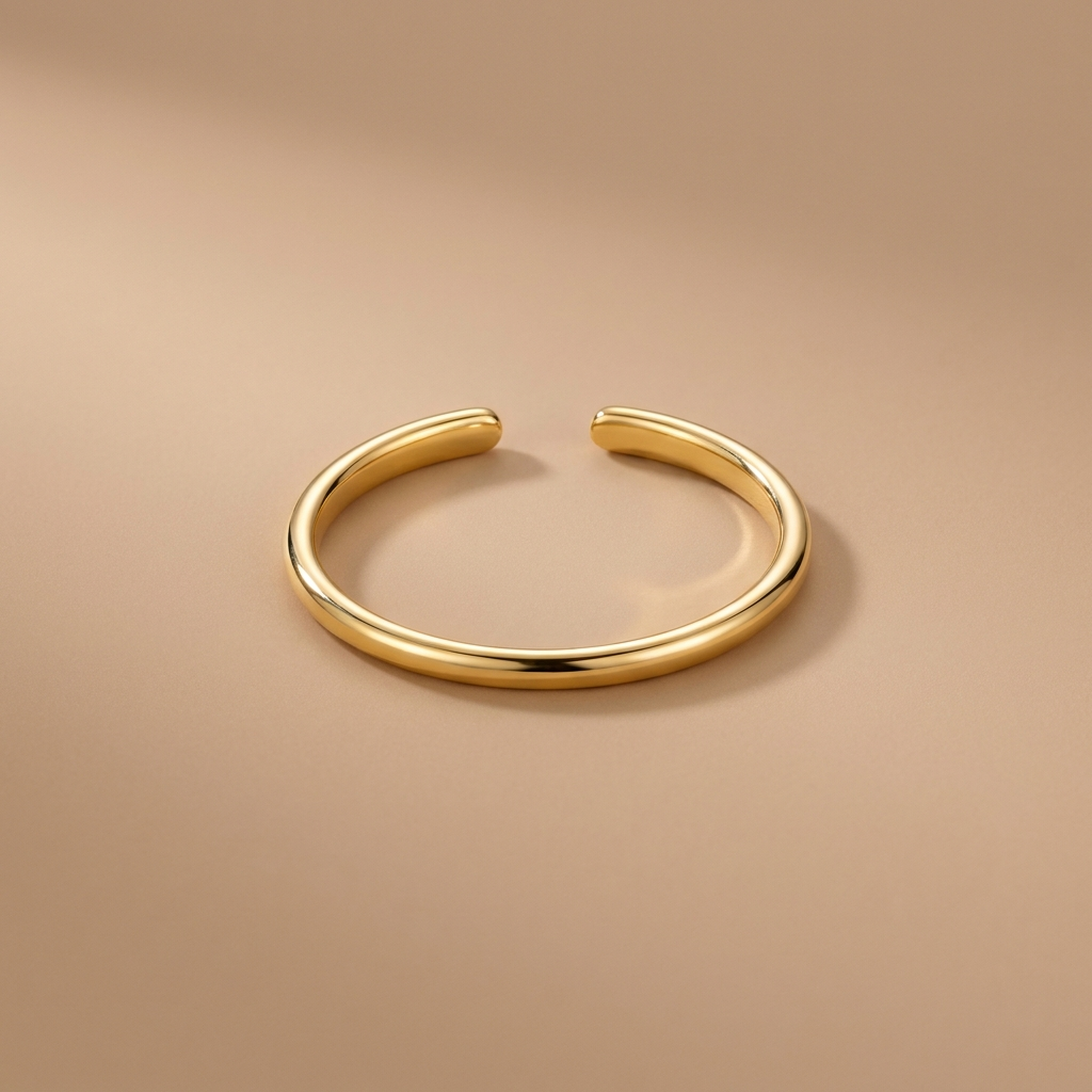 Gold Adjustable Open Ring