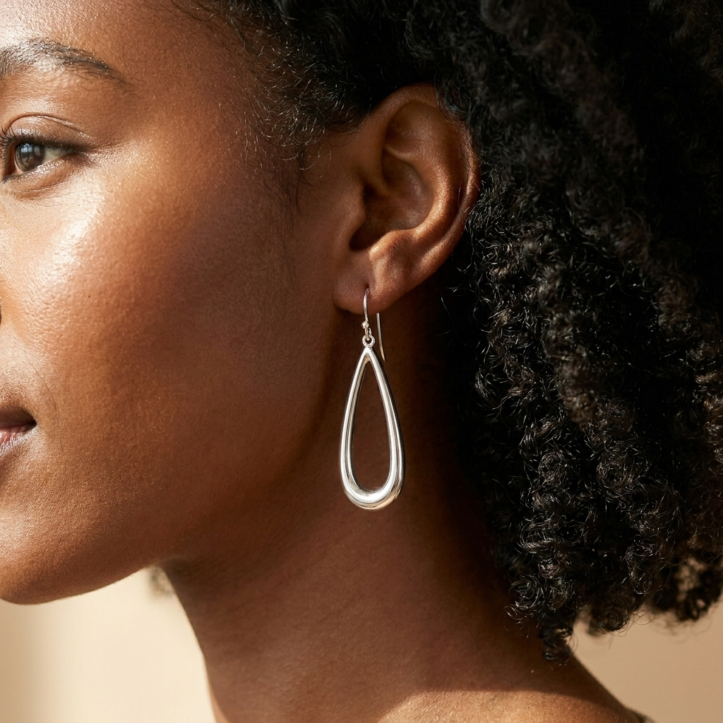 Silver Drop Earrings