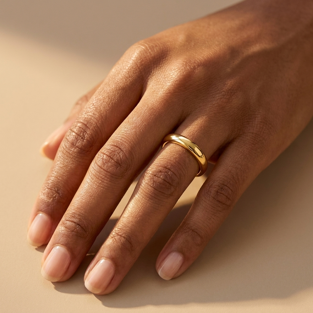 Gold Adjustable Open Ring