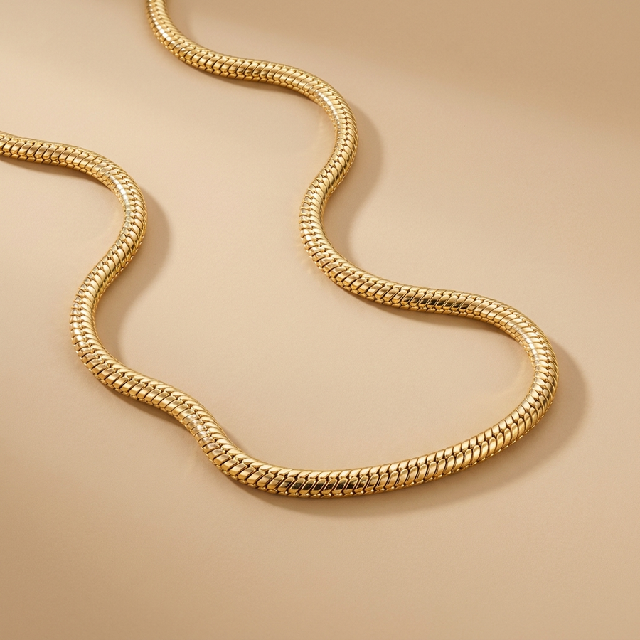 Gold Snake Chain Necklace