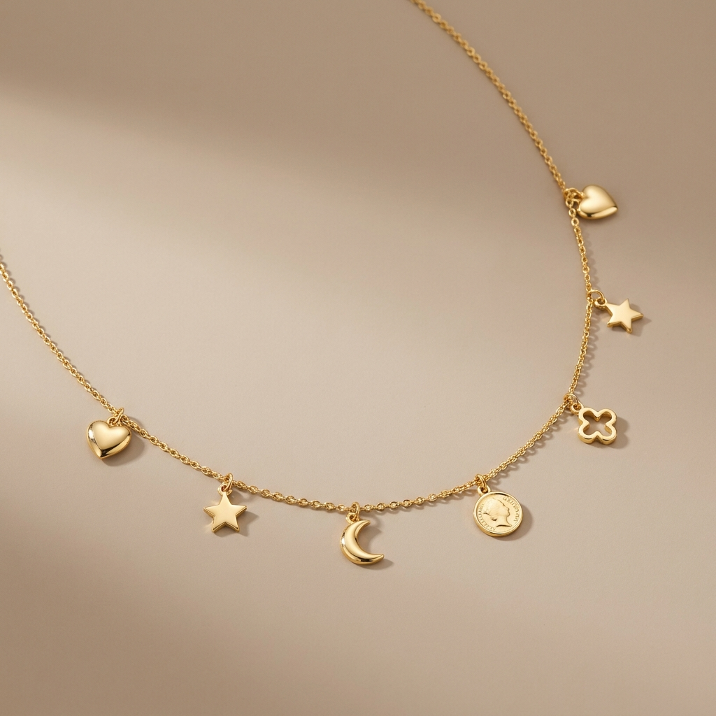Gold Charm Necklace
