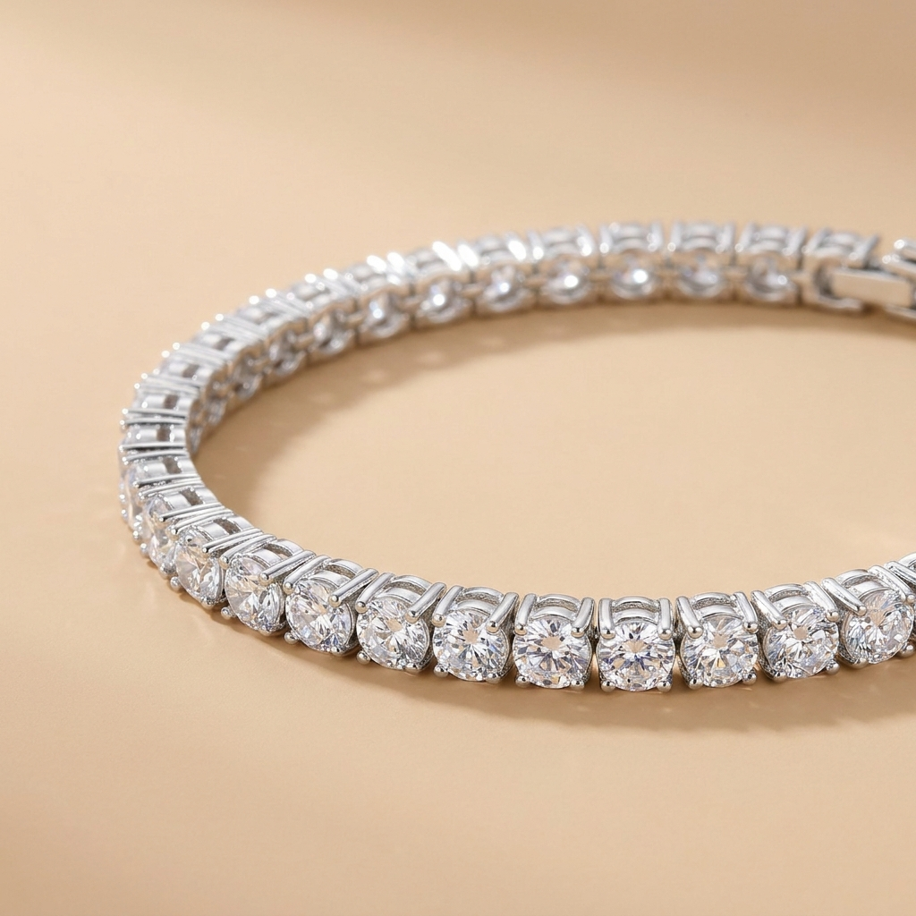 Silver CZ Tennis Bracelet