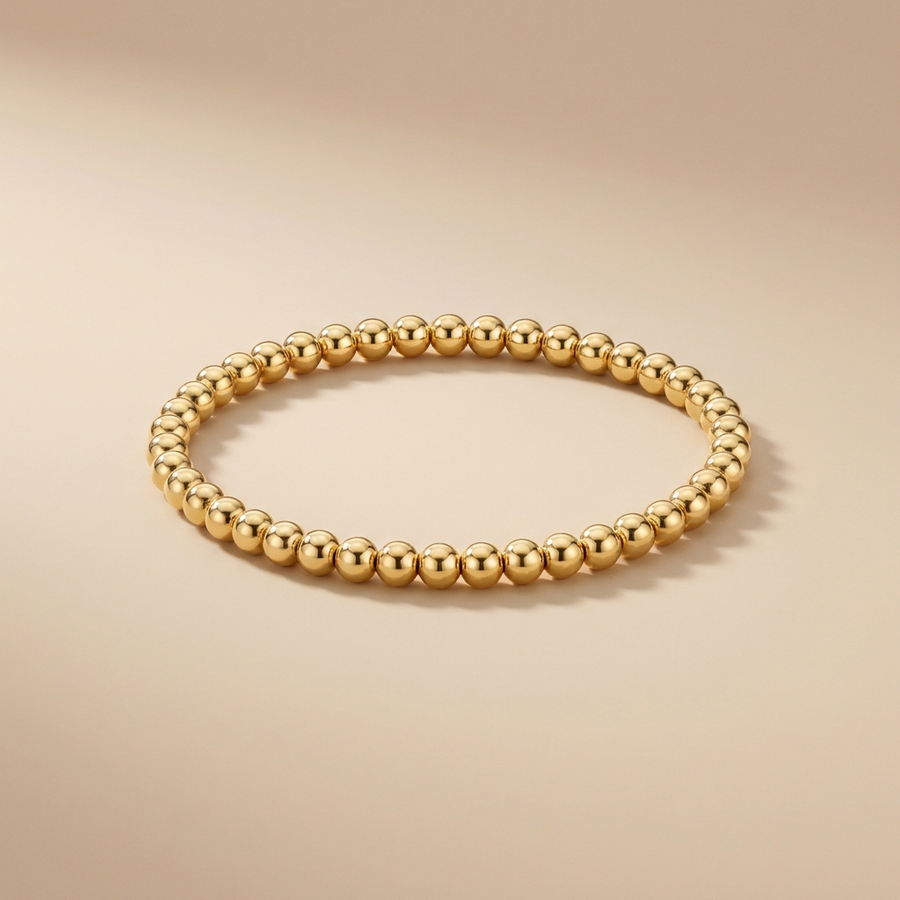Gold Beaded Bracelet