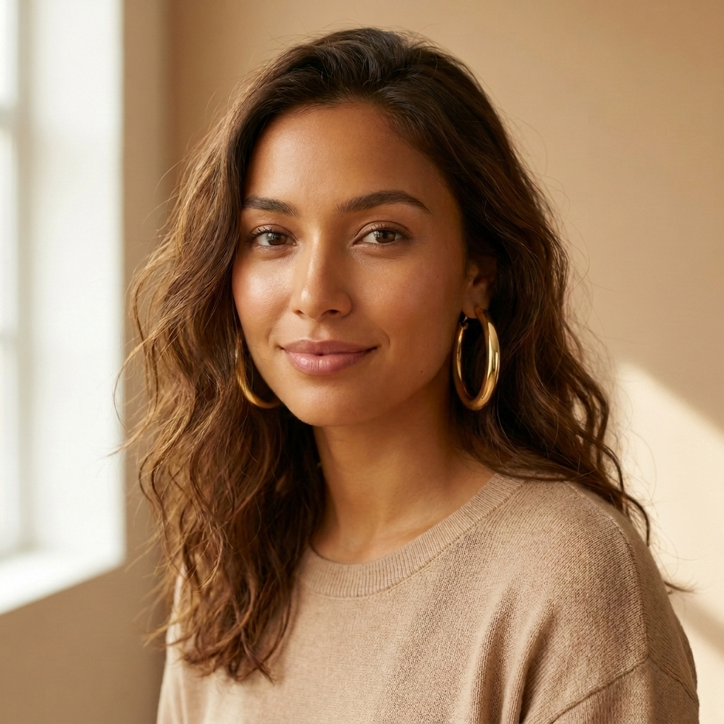 Gold XL Chunky Hoop Earrings