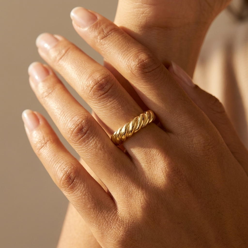 Gold Twisted Rope Ring