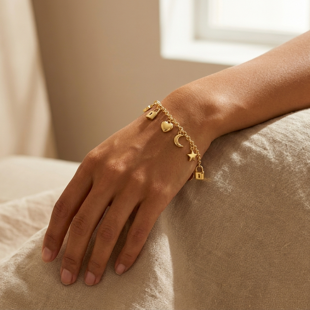 Gold jewellery in water