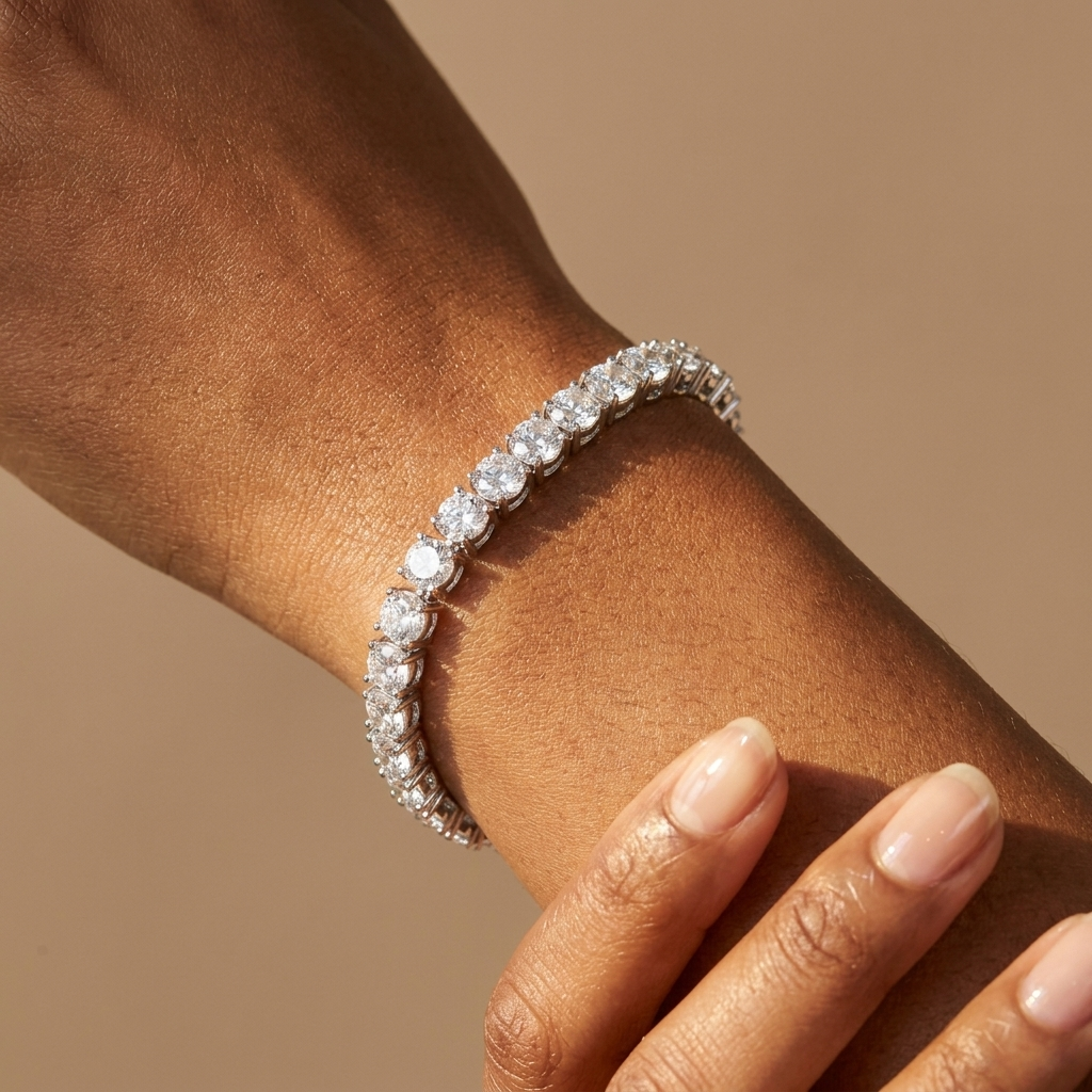 Silver CZ Tennis Bracelet