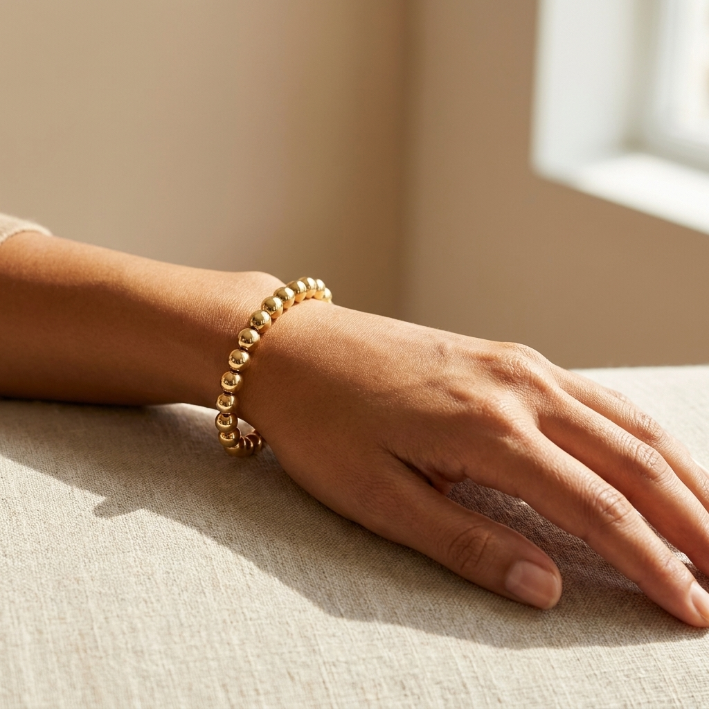 Gold jewellery in water