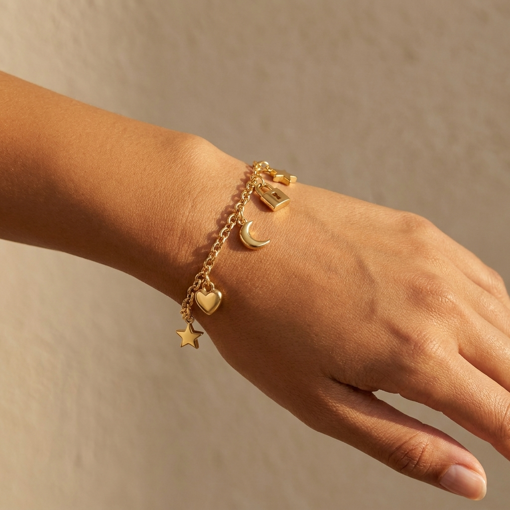 Gold Charm Bracelet