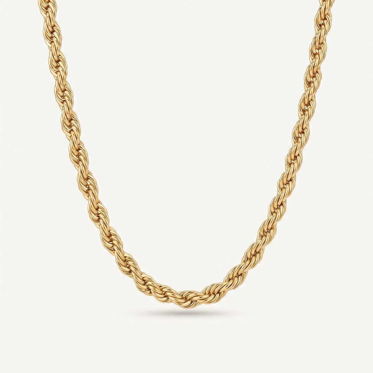 Gold Rope Chain Necklace