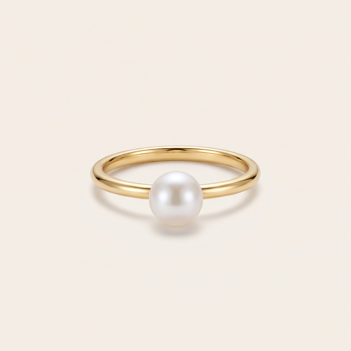Gold Pearl Ring