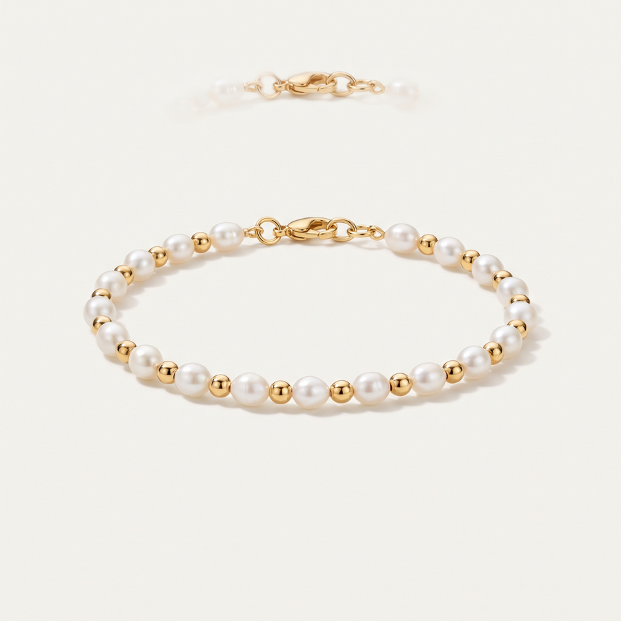 Gold Pearl Bracelet