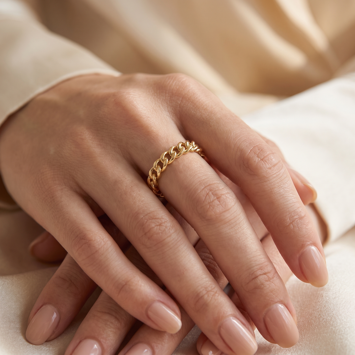 Gold Chain Ring