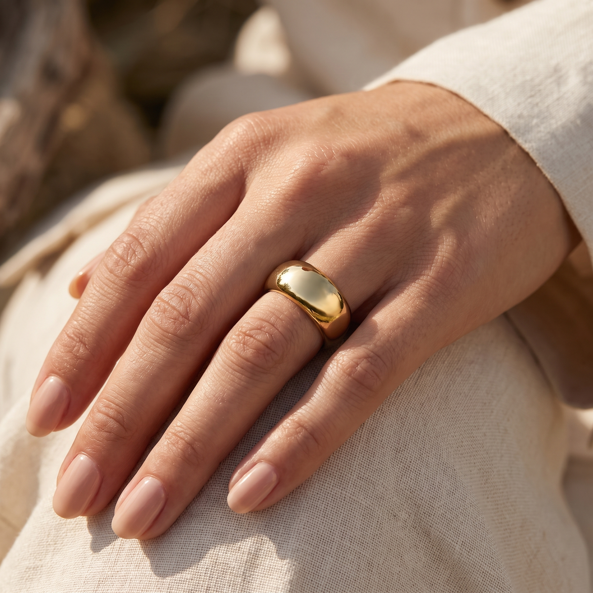 Gold Dome Ring