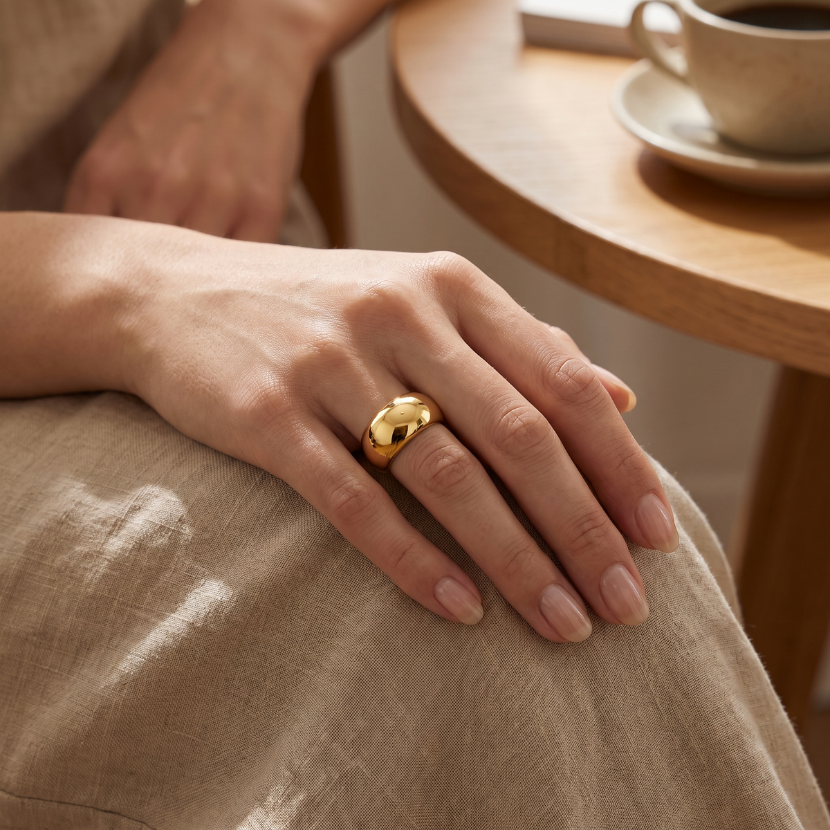 Gold Dome Ring