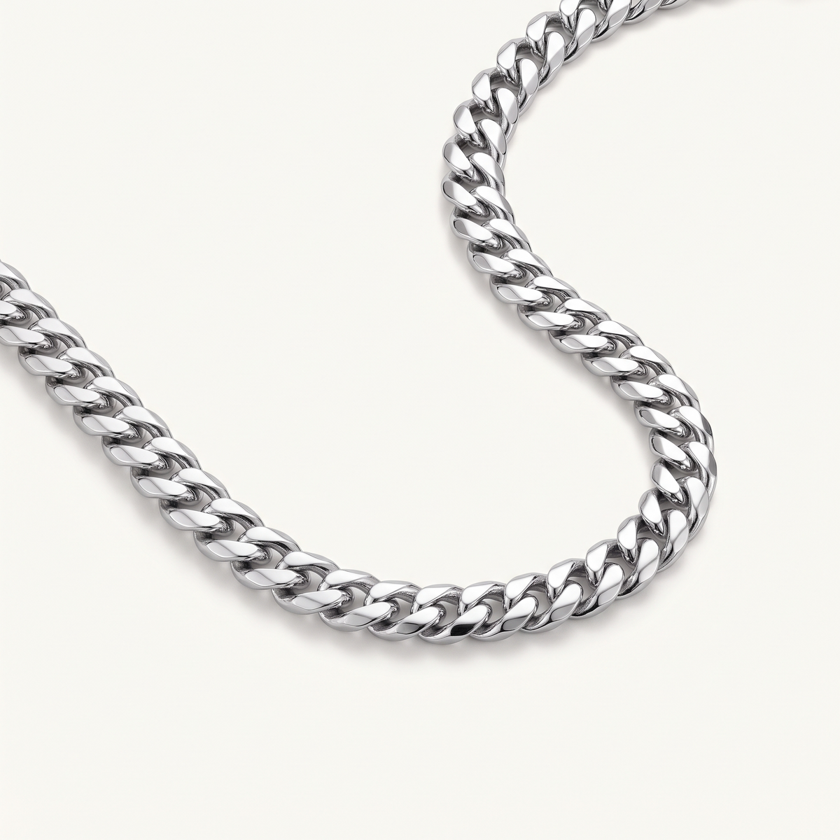 Silver Cuban Link Necklace