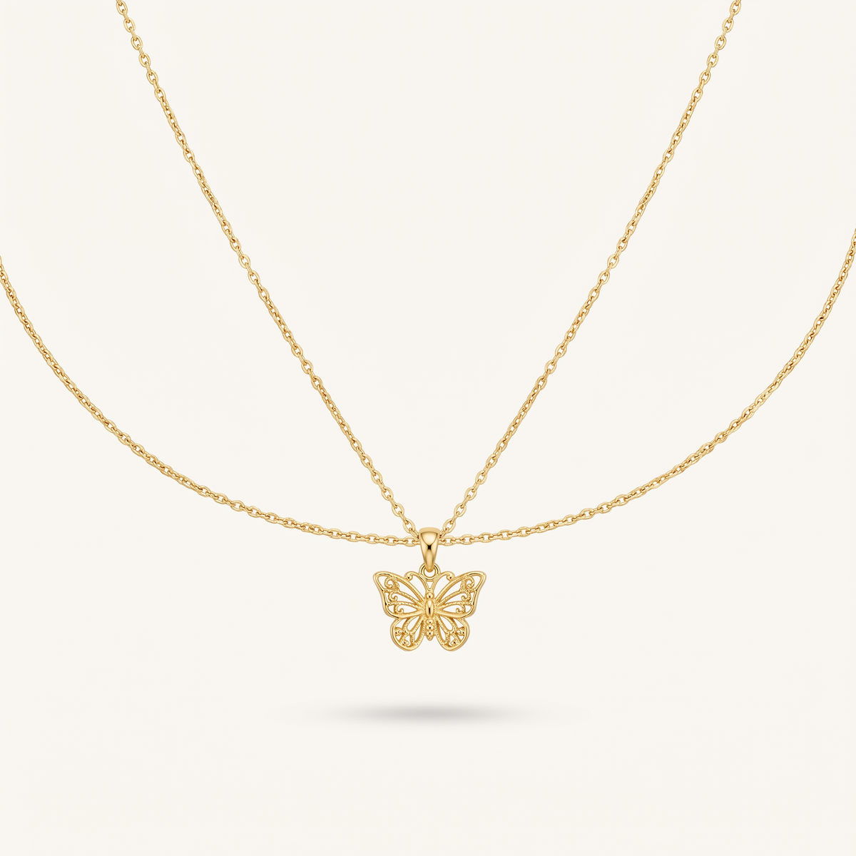 Gold Butterfly Choker