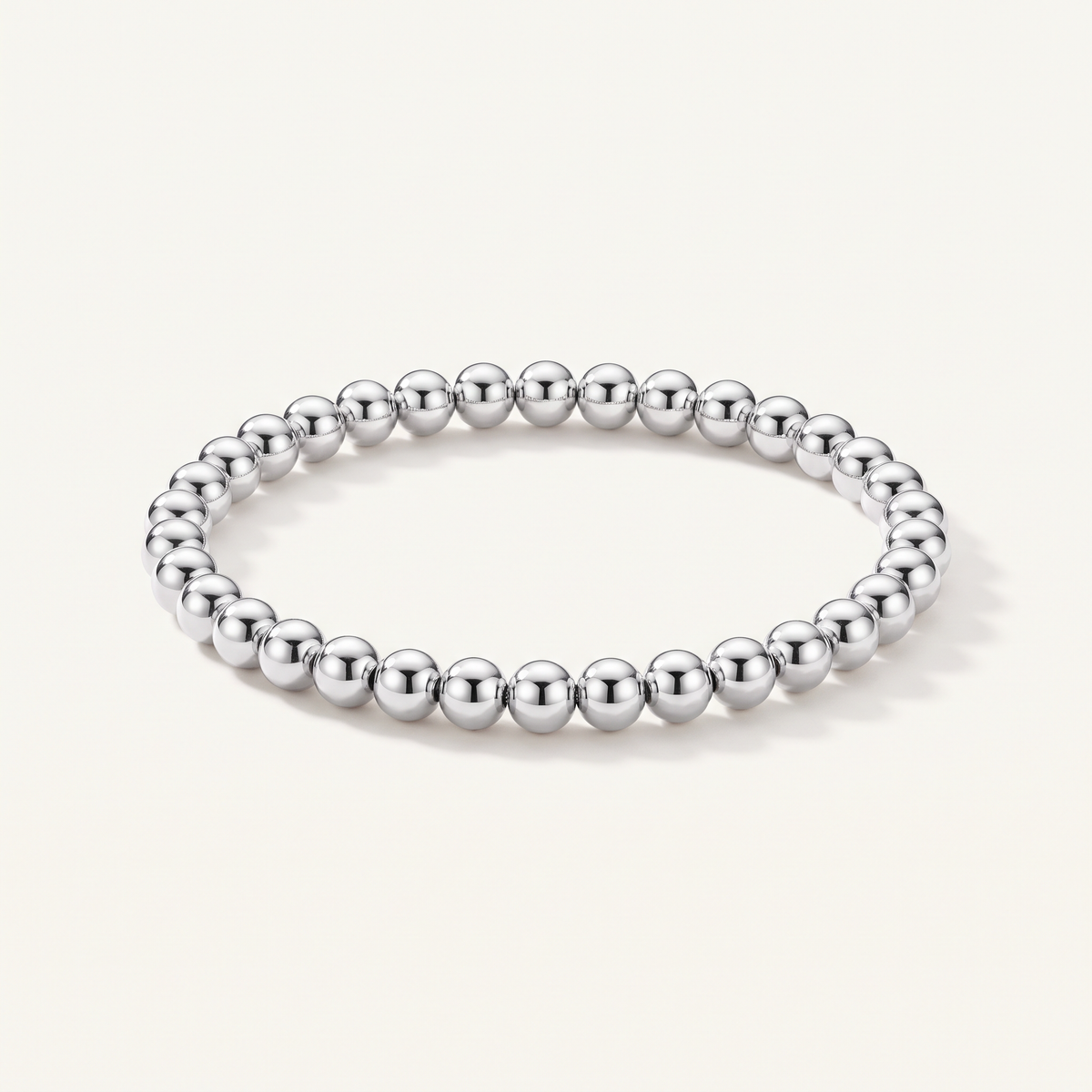 Silver Beaded Bracelet