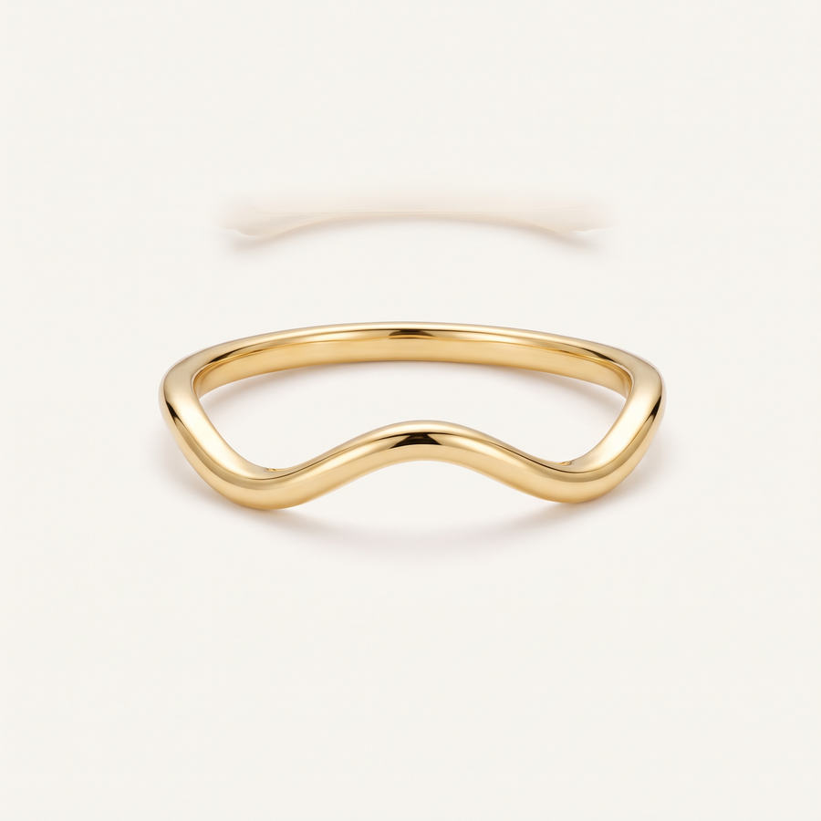 Gold Wave Ring