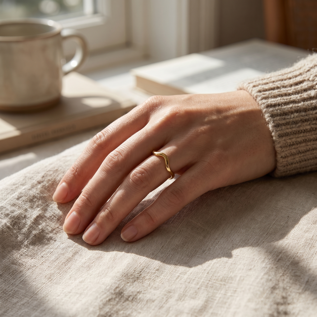 Gold Wave Ring