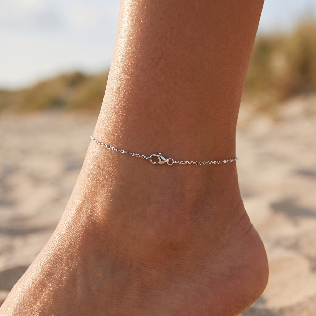Silver Chain Anklet