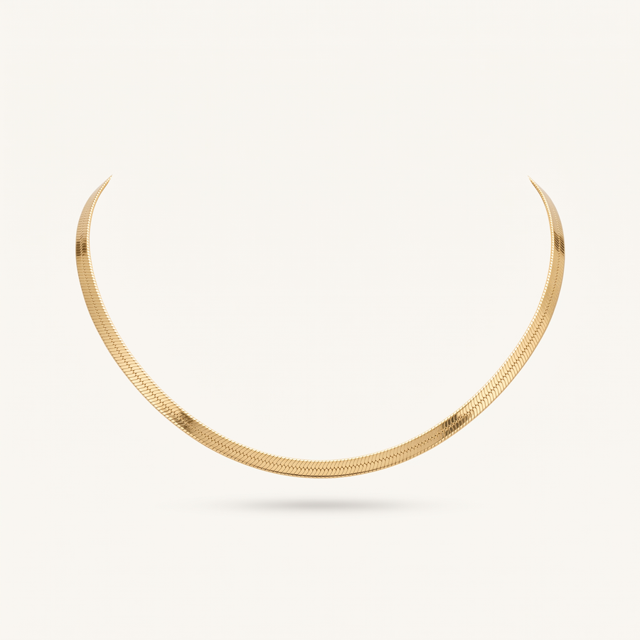 Gold Snake Chain Choker