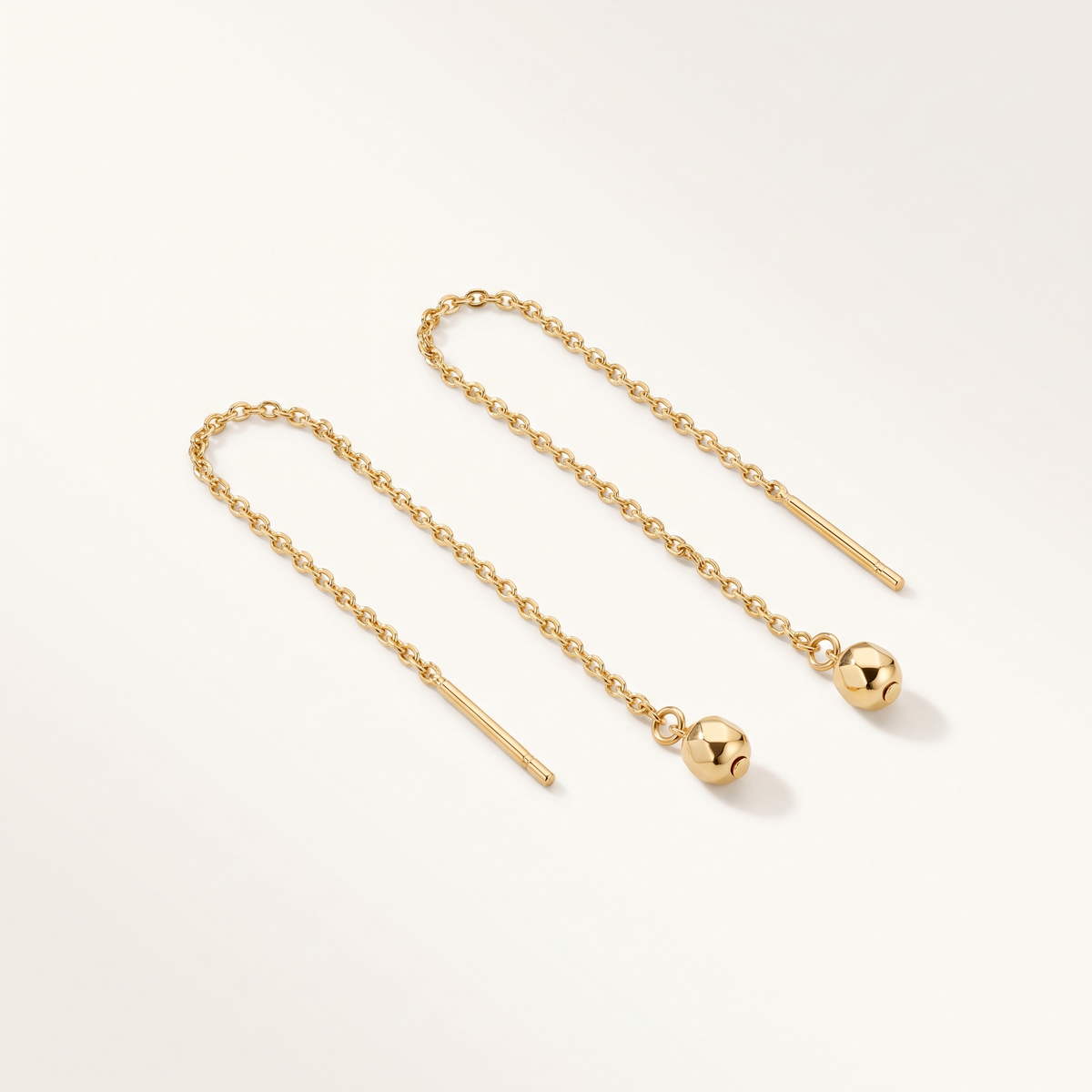 Gold Threader Chain Earrings