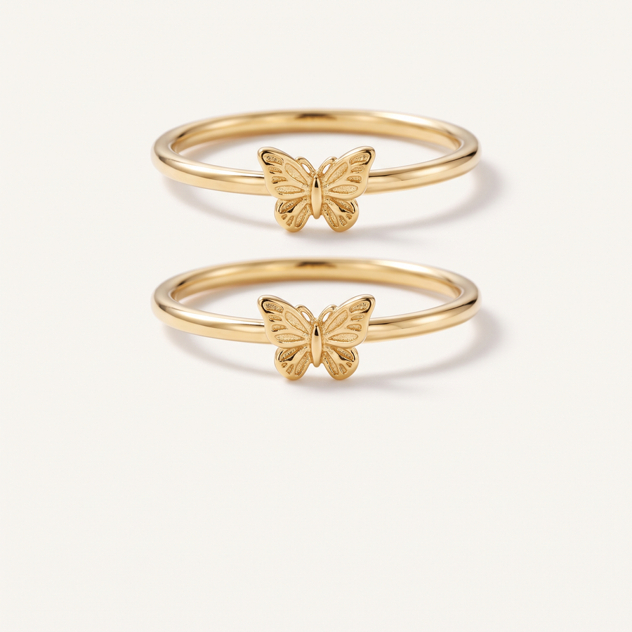 Gold Butterfly Ring
