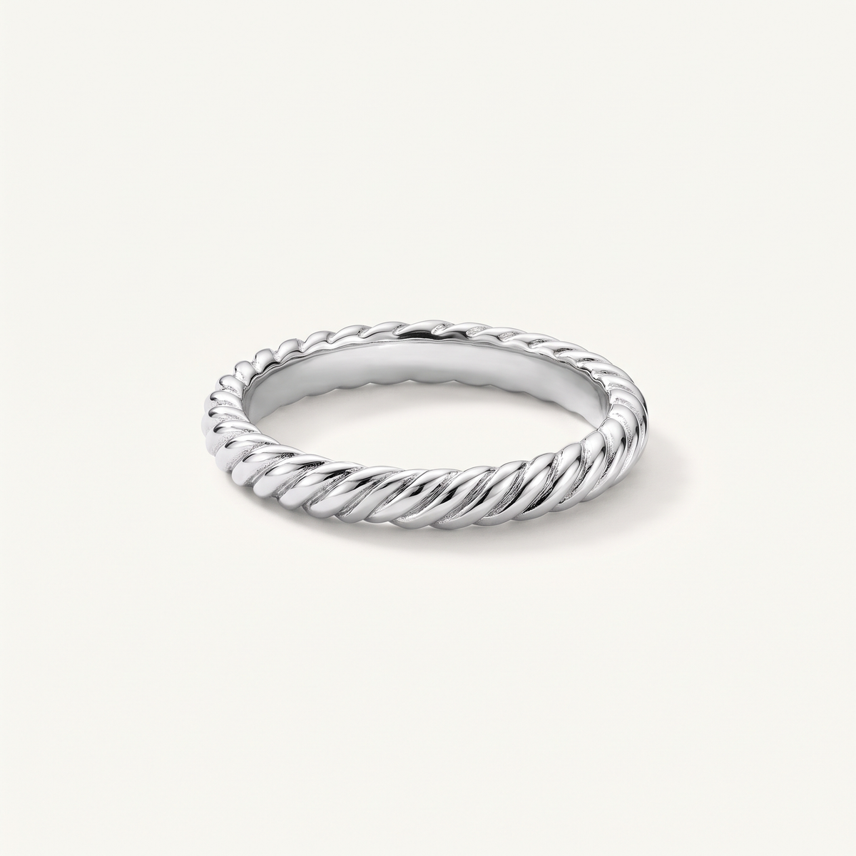 Silver Twisted Ring
