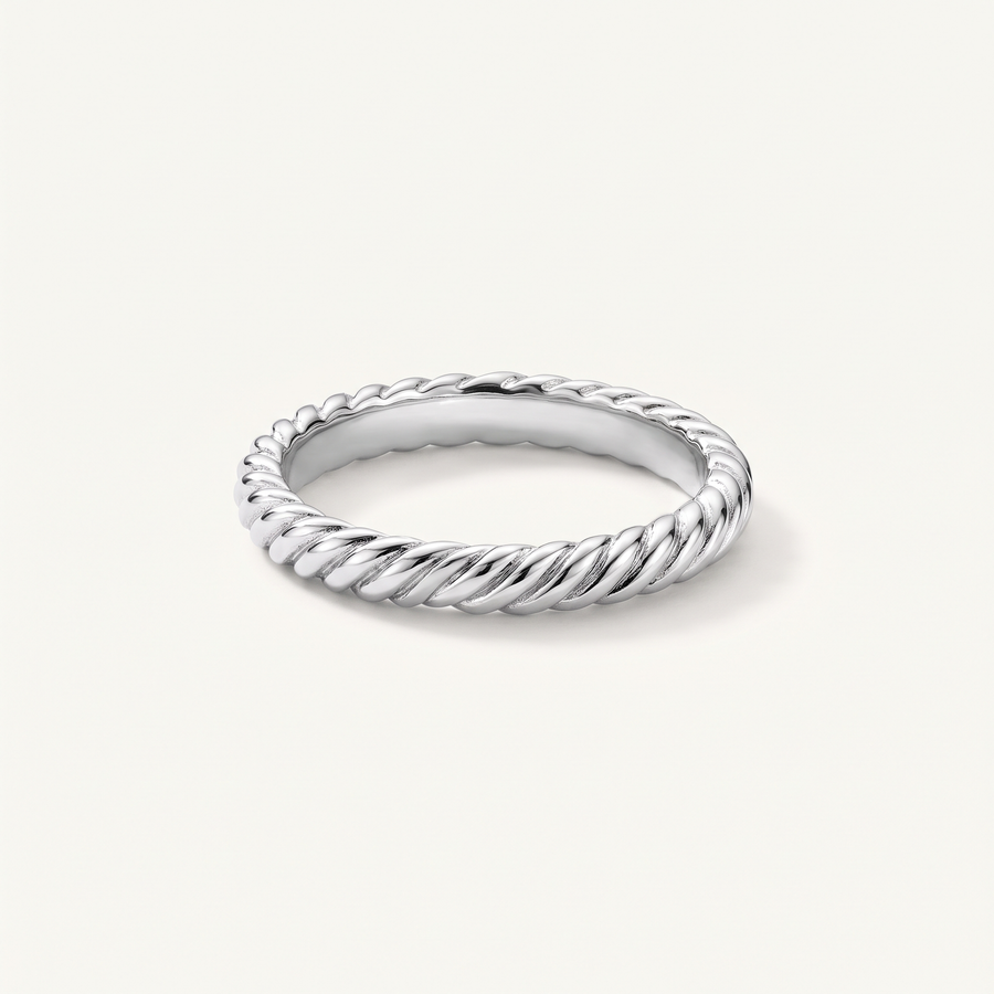 Silver Twisted Ring