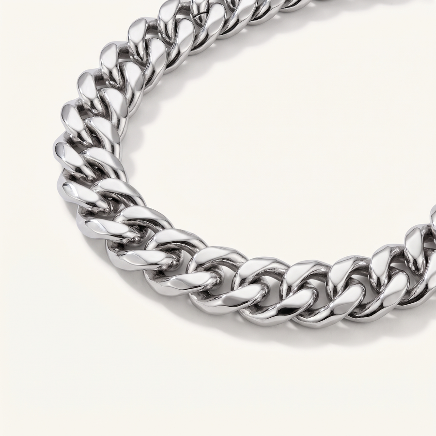 Silver Cuban Link Bracelet