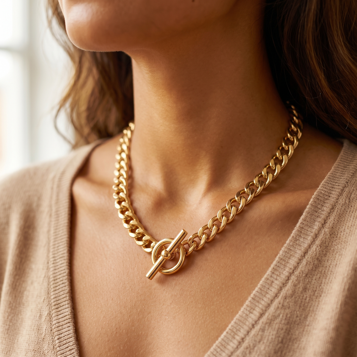 Gold Toggle Necklace