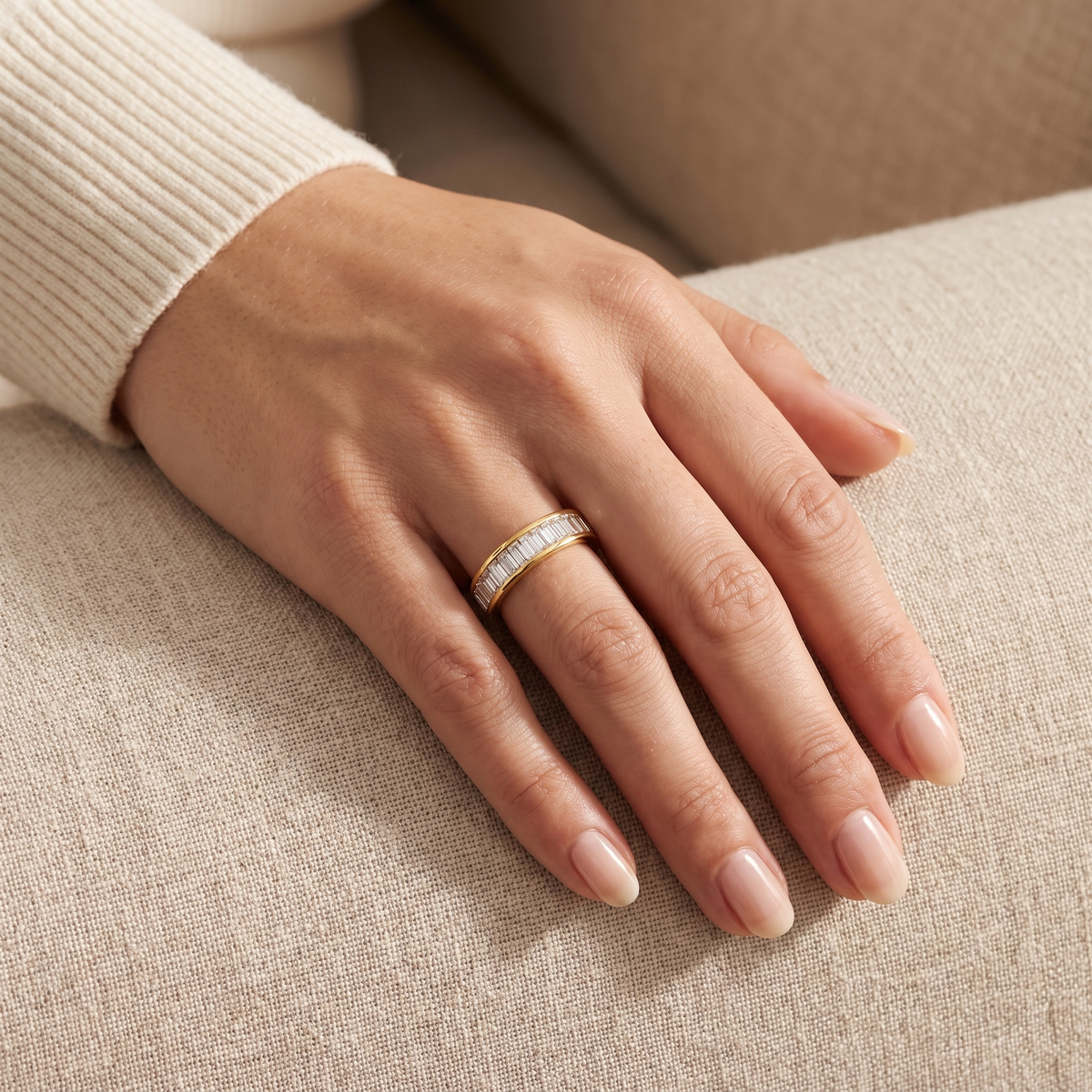 Gold Baguette Ring