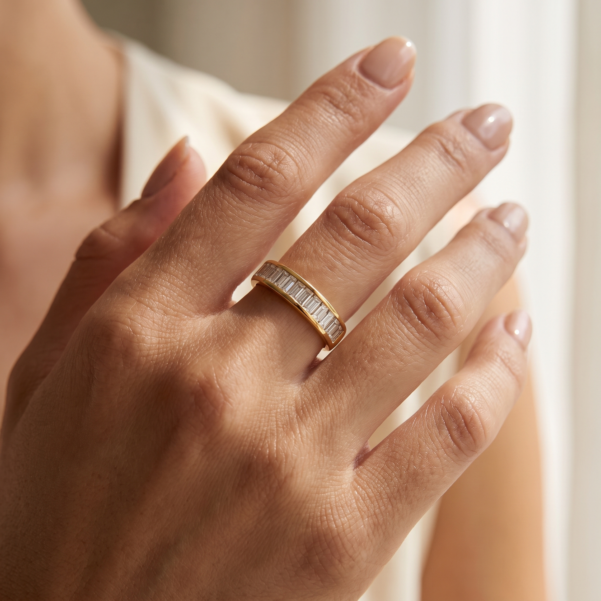 Gold Baguette Ring