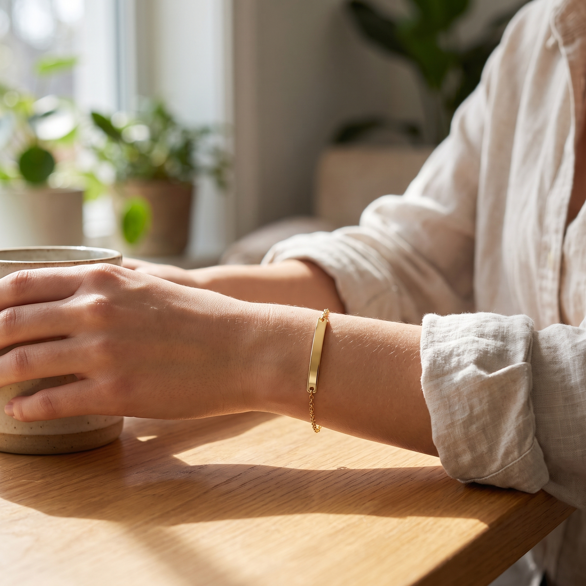Gold Bar Bracelet