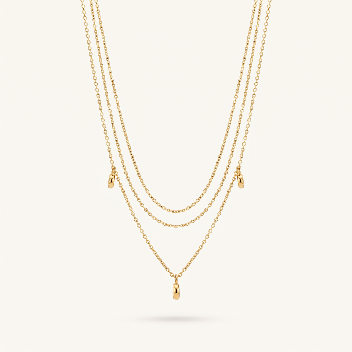 Gold Double Layered Necklace