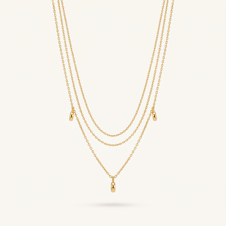 Gold Double Layered Necklace