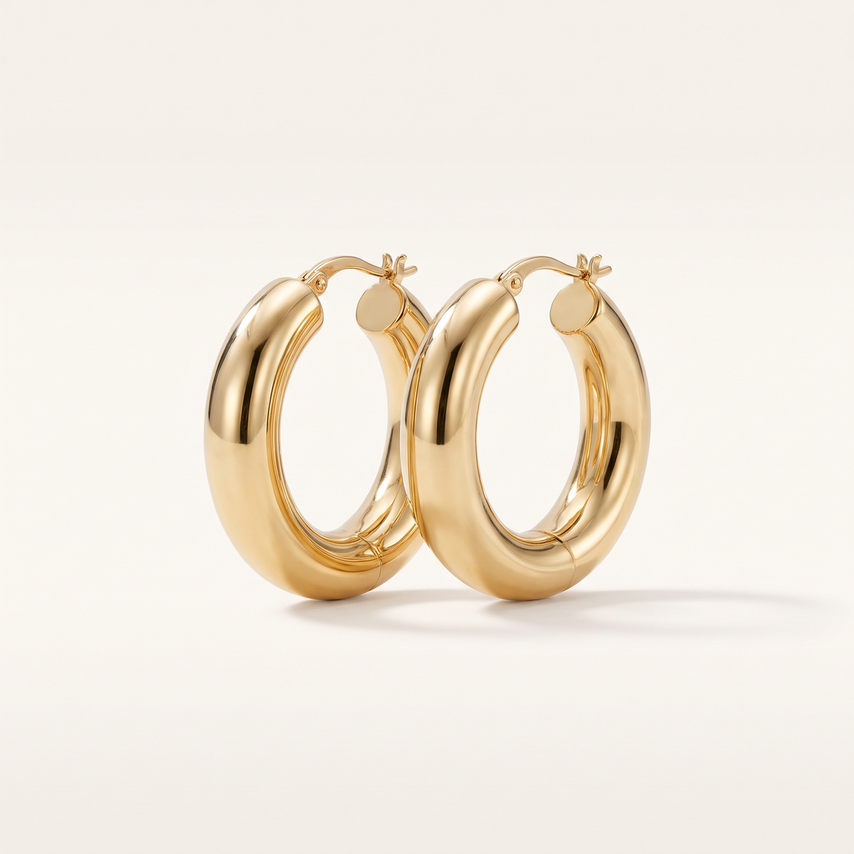 Gold XL Chunky Hoop Earrings