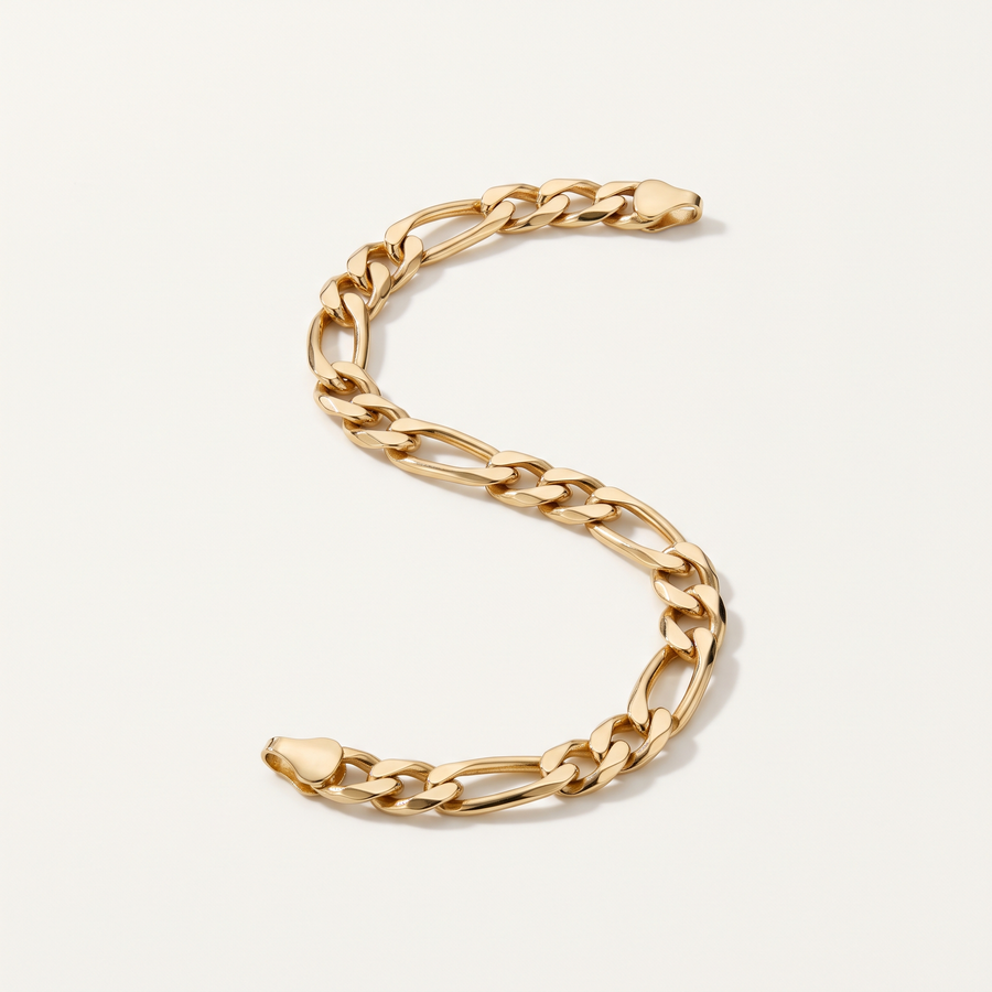 Gold Figaro Chain Bracelet