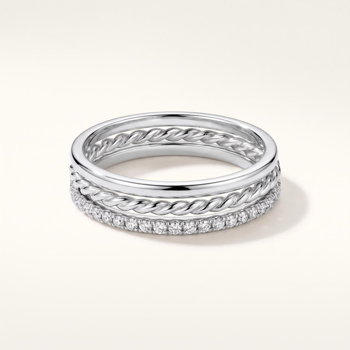 Silver Stacking Ring Set