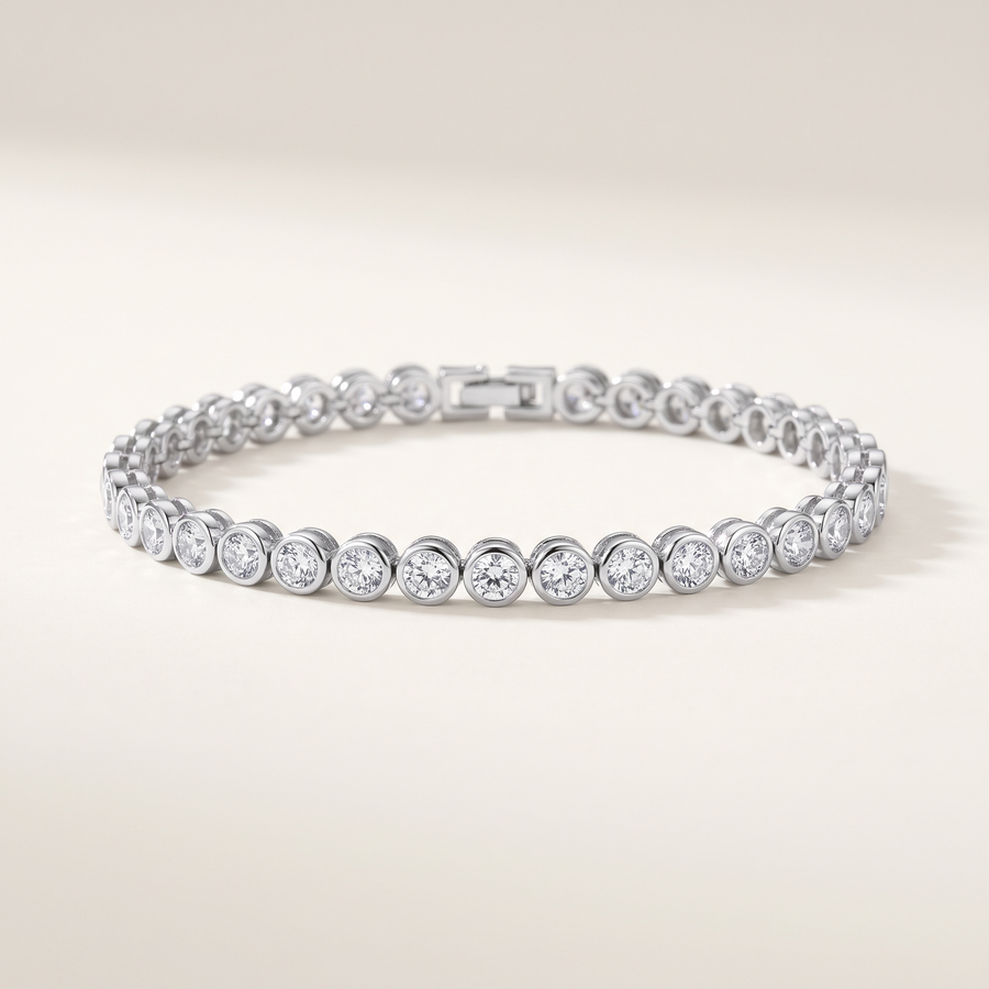 Silver Tennis Bracelet