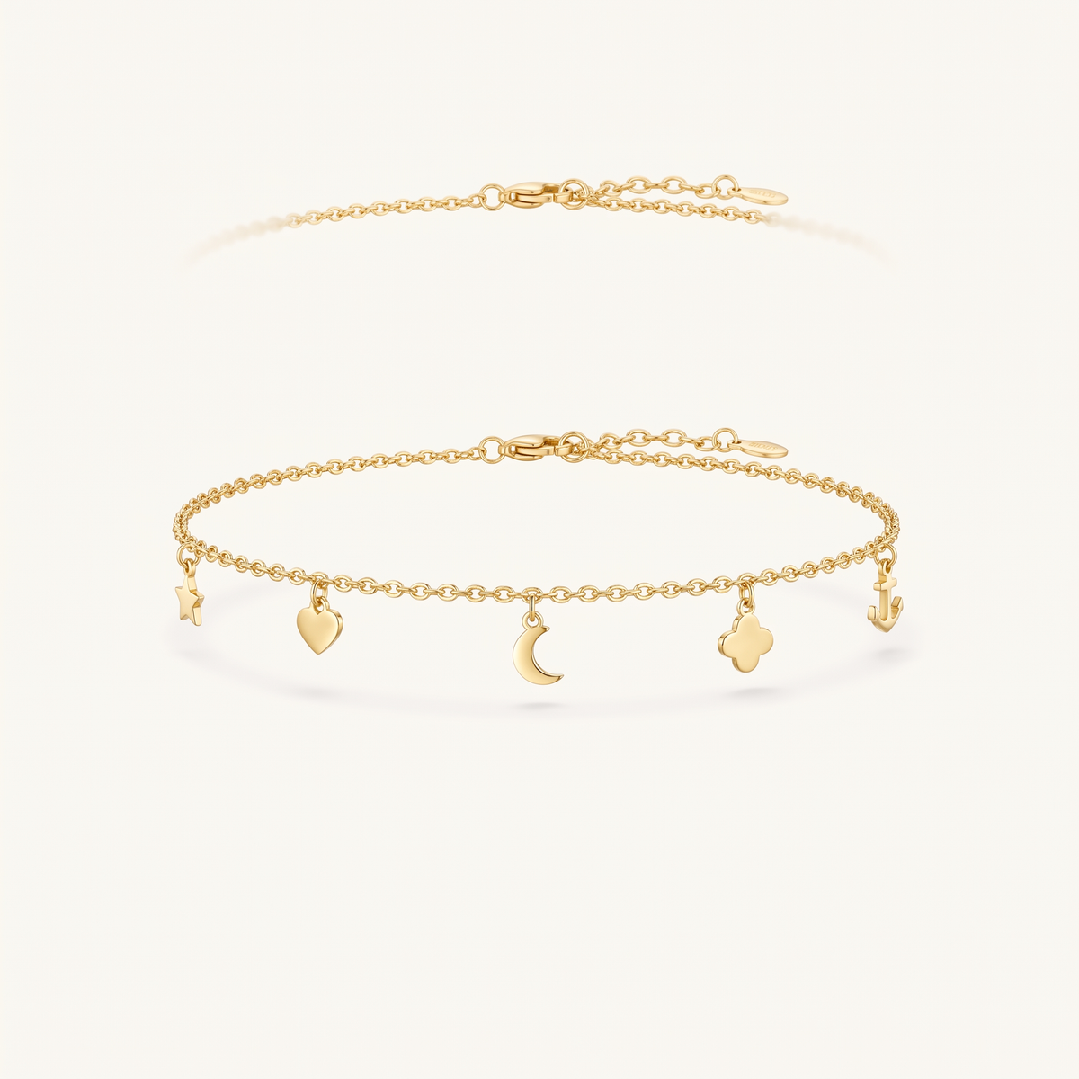 Gold Charm Anklet